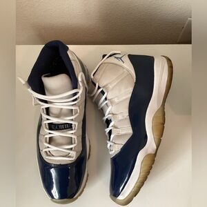 Air Jordan 11 Retro Sneakers - Navy and White